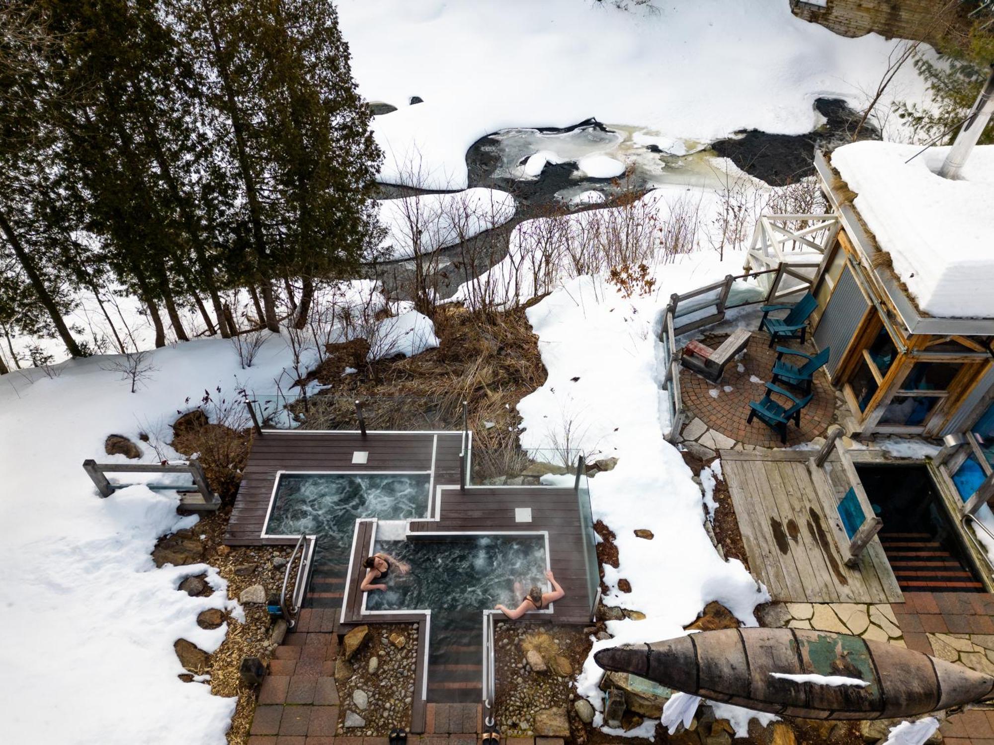 Le Baluchon Eco-Villegiature Saint-Paulin المظهر الخارجي الصورة
